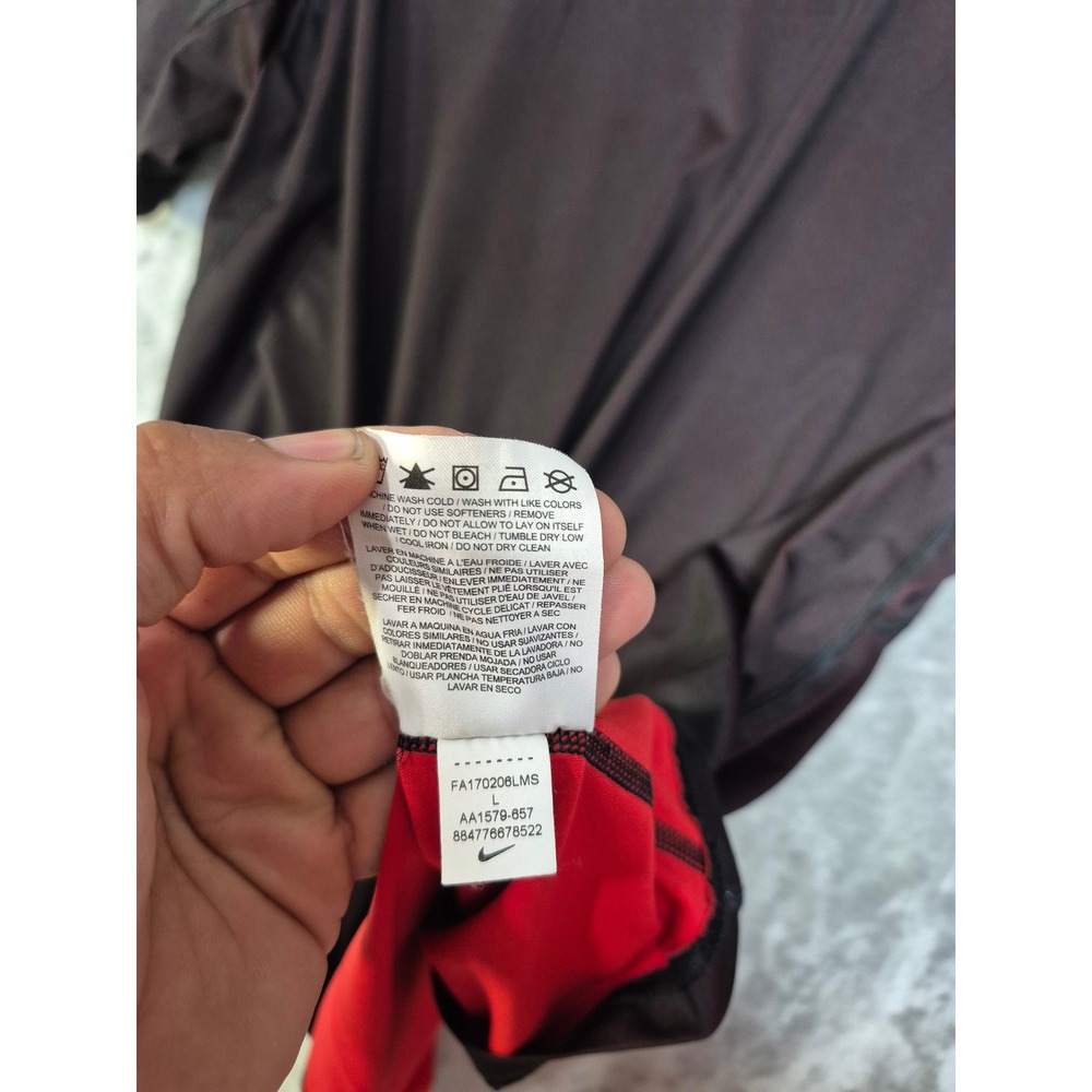 Nike Pro Dri-FIT Mens Fitted Training Shirt Burgundy Red AA1579-657 Large - Picture 3 of 8